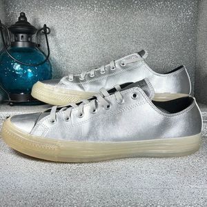 CONVERSE "CHUCK TAYLOR" CTAS OX PURE SILVER Sneakers Shoes Size 13 15